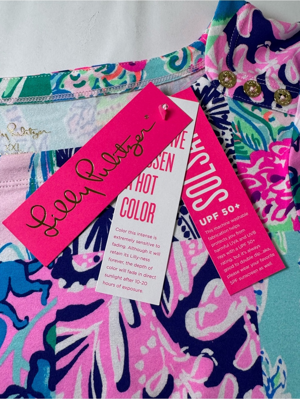 Lilly Pulitzer Sophie Dress XXL Patch To Match UPF 50+ Shift Dress NWT - Picture 9 of 12